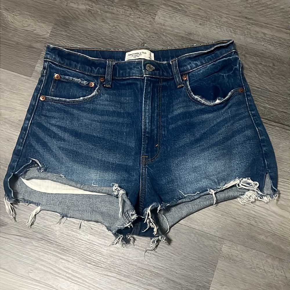 Abercrombie & Fitch the Cutoff Shorts High Rise Size 28 Summer Trendy